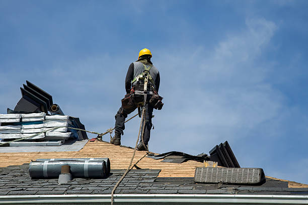 Professional Roof Replacement technician working in New Canton, VA